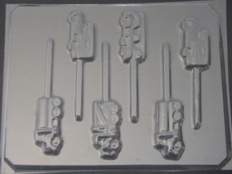 3012 Trucks Chocolate or Hard Candy Lollipop Mold